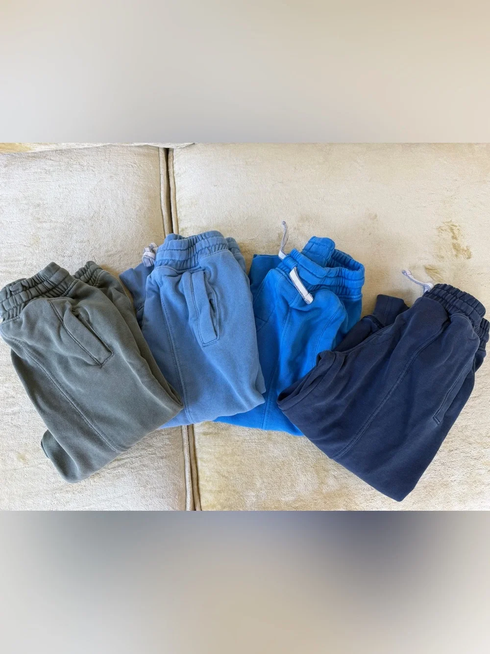 Crewcuts Kids Jogger Pants 4T in Light Blue & Royal Blue lot of 4